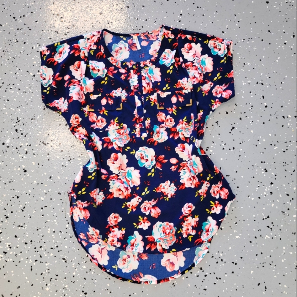 Bright Floral Blouse